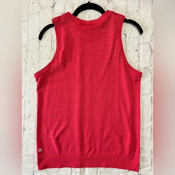 Lululemon Breeze By Muscle Tank II Size 4 Small Hot Pink - Picture 4 of 5